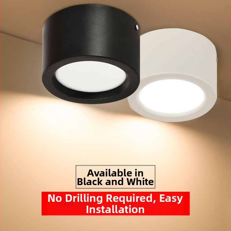 LED pinnale paigaldatav downlight koridoridele ja kauplustele, 220V, CRI ≥90, tööiga 20000 h, pinnapealne paigaldus