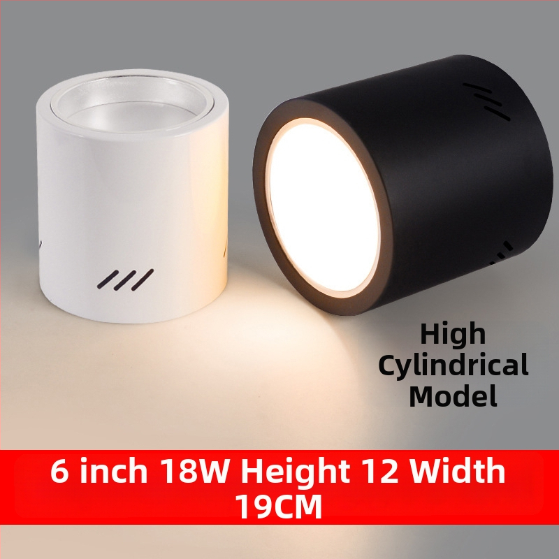 LED pinnale paigaldatav downlight koridoridele ja kauplustele, 220V, CRI ≥90, tööiga 20000 h, pinnapealne paigaldus