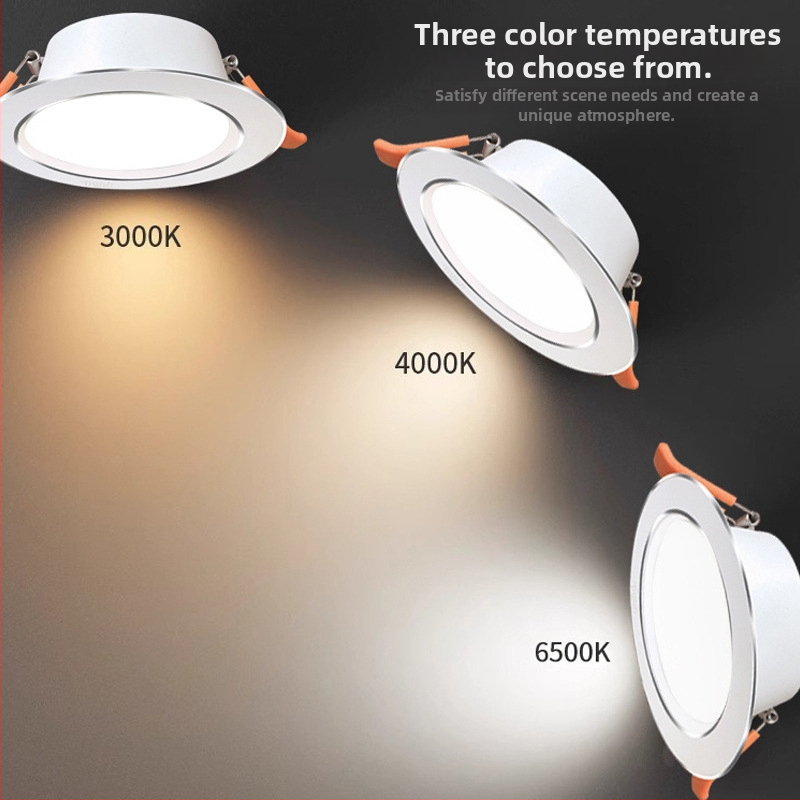 LED griestu lukturi – ļoti plāns alumīnija korpuss, paslēpta uzstādīšana, 6500K dienas gaisma, 220V, CRI 70–79