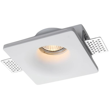Downlight din ipsos cu GU10, LED, 6-10W, 220V, dimming în trei tonuri (3000K/4000K/6000K), CRI ≥90, instalare ascunsă