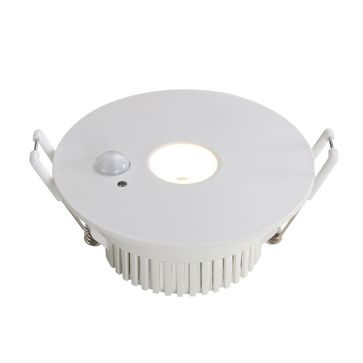 LED downlight cu senzor de mișcare infraroșu, încastrat în tavan, 85–265 V, 630–810 lm, 3000K/4000K/6000K