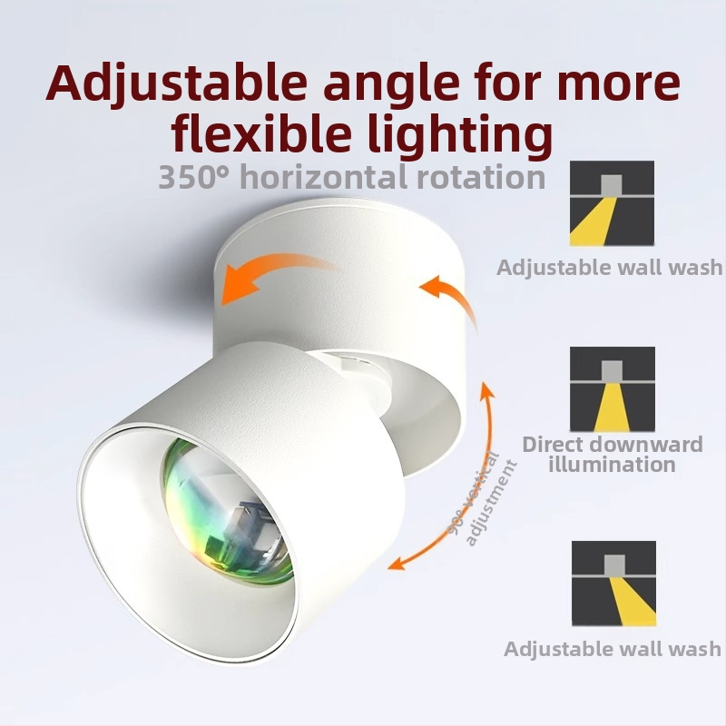 LED koridoriaus apšvietimas, aliuminio lydinys, 220V, CRI 80–89, šiuolaikiškas minimalistinis stilius