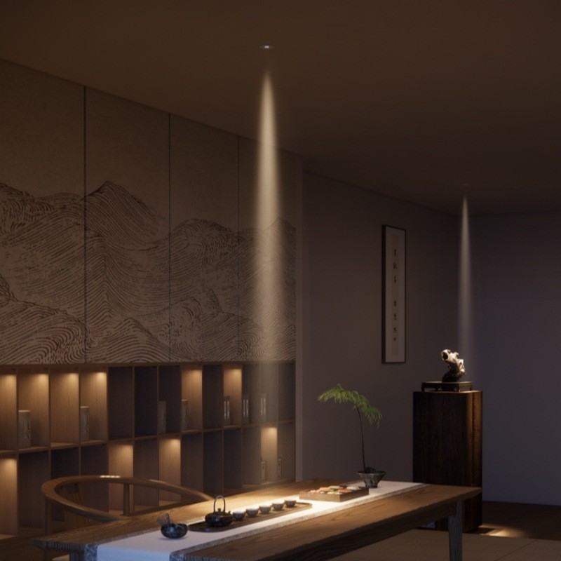 Вграден COB спот осветител 3W, ултра тънък, с 3°/8°/15° лъчеви ъгли, CRI ≥95, 220V