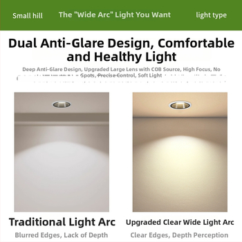 Downlight COB LED, sügava kausikujulise vormiga, sisseehitatud, 220V, 4000K/6500K