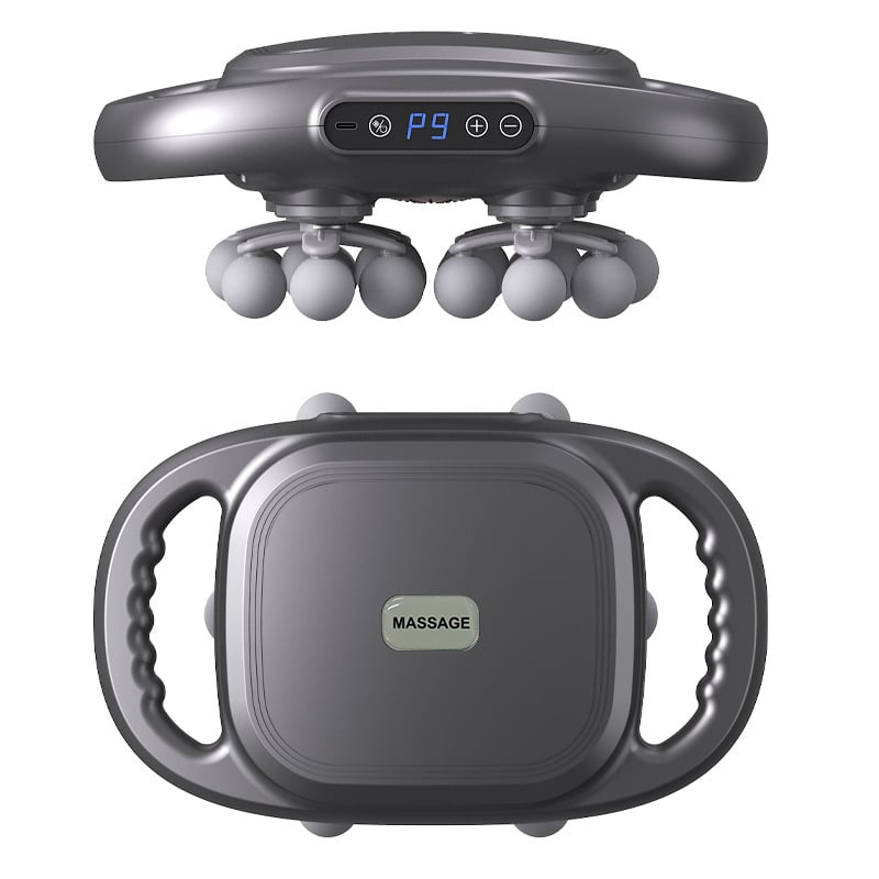 Masirač fascia s 6+ glavama, profesionalne razine za relaksaciju mišića i vrata, četkasti motor, LCD zaslon, 5+ brzina, ugrađena baterija 1200–2000 mAh, buka ispod 36 dB