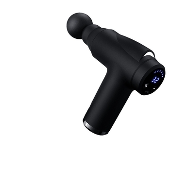 Massager za fasciju s kefnim motorom, LCD zaslon, 5+ brzina, 4 glave, autonomija 3–6 sati