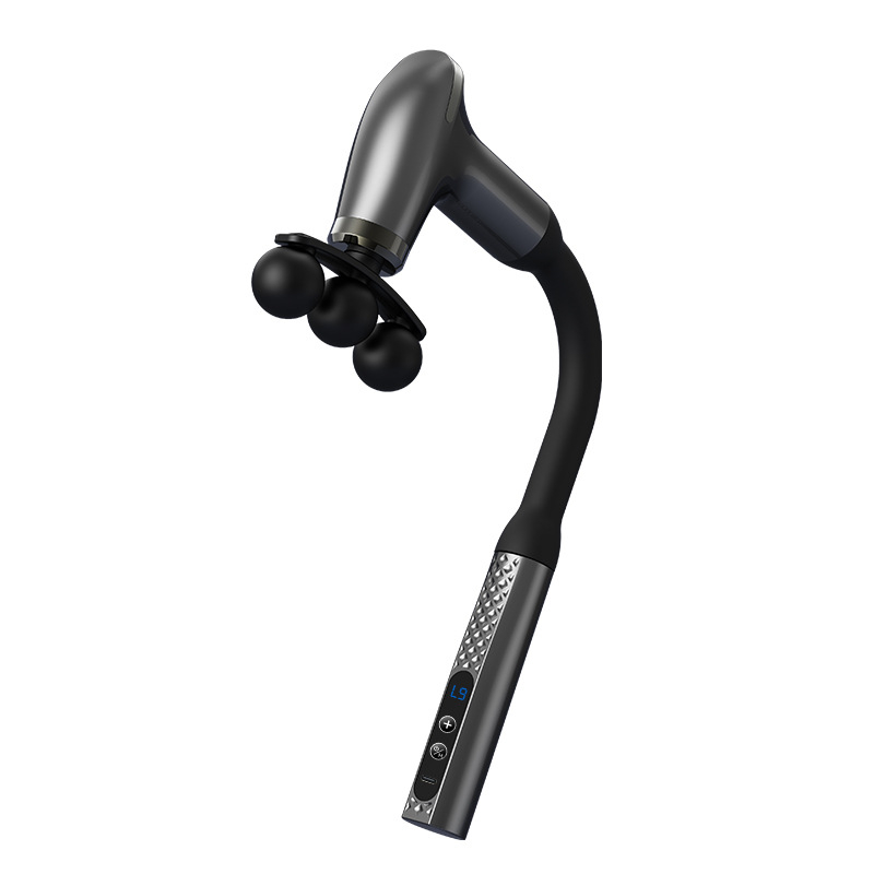 Pistol de masaj Cloud Rabbit cu 3 capete, afișaj LCD, motor cu perii, 5 trepte sau mai mult, zgomot 46–70 dB
