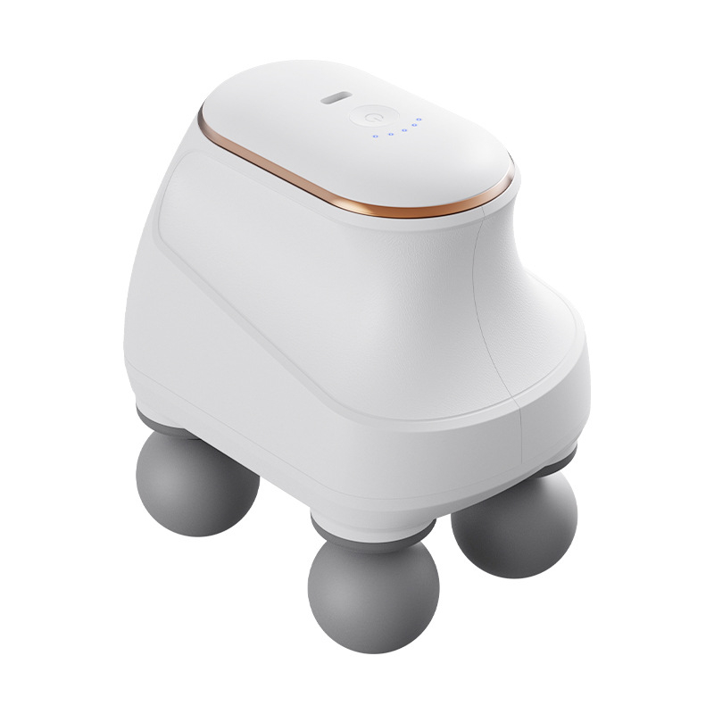 Kućni masažni pištolj s 4 glavama za opuštanje mišića, USB punjenje, 5+ brzina, LCD zaslon, buka 36–45 dB