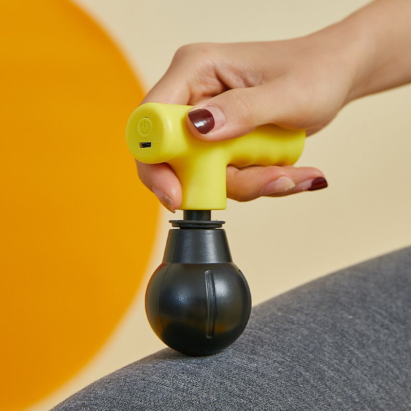 Mini fascijos masažuoklis su įkrovimu, aukšto dažnio vibracija, masažas mušimu ir bakstelėjimu; tinkamas kaklui, nugarai, juosmeniui, klubams, kojoms ir pėdoms.