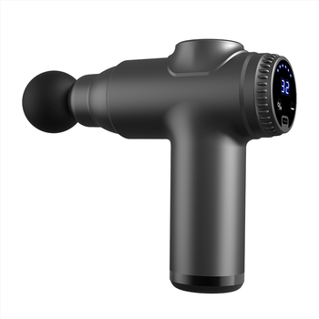 Mini fascia masážny prístroj pre uvoľnenie svalov, 4 hlavice, LCD displej, 4 rýchlosti, nízka hlučnosť 36–45 dB, vstavaná batéria 1000–1200 mAh.