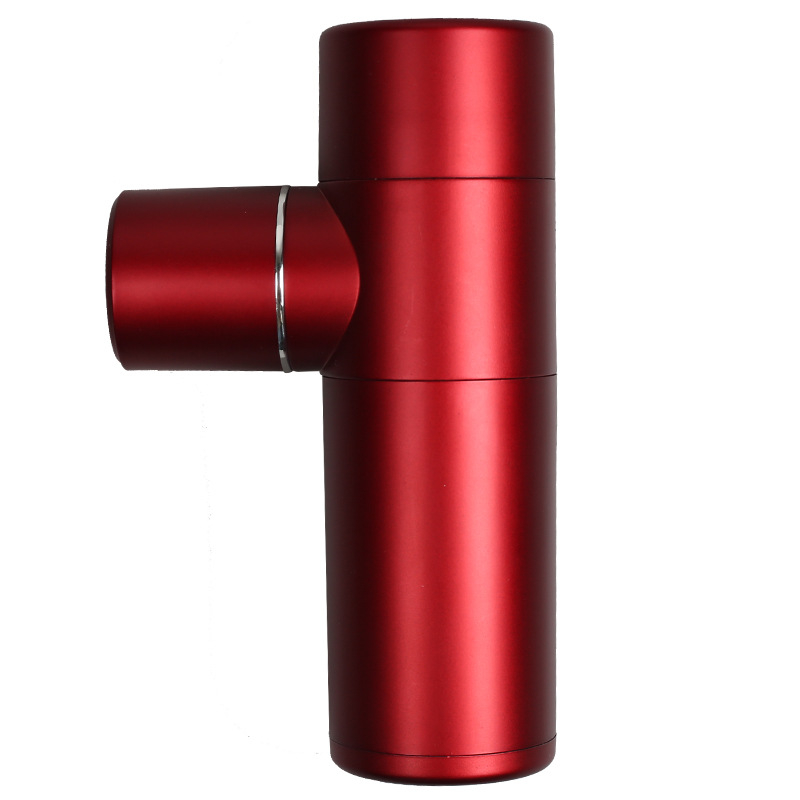 Masazno oružje za fasciju s brushless motorom, kompaktno prenosno uređaj za opuštanje mišića (ugrađena baterija, 4 nastavka, 4 brzine, buka 46-70 dB)