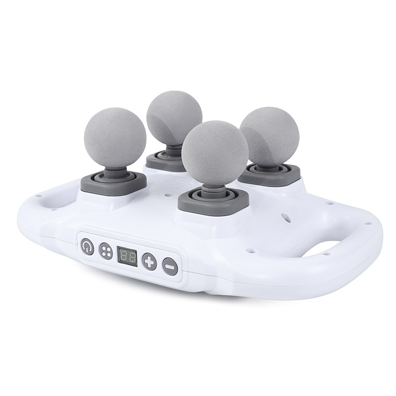 Masaža fascije mišića s 4 glavice, brushed motor, 3-razinska prilagodba, ugrađena baterija 2000–4000 mAh, vrijeme rada 1–3 h, buka 36–45 dB