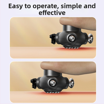 Profesionalus trijų galvų elektrinis masažuoklis – nešiojamas fascia masažuoklis atsipalaidavimui ir sportui, įmontuota baterija, 5 greičiai, veikimo laikas 1–3 val., 3 galvos