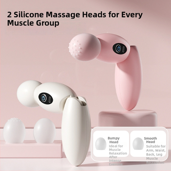 Fascia massager – vaikne USB-toide, mudel 022, kaks massaažikontakti, kaelale, vööle, puusadele, jalgadele ja seljale