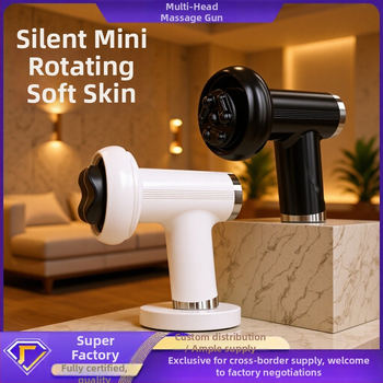 Pārnēsājams elektriskais fascia masāžas instruments ar 5 galviņām, 5+ ātrumi, iekšēja akumulatora jauda 1200-2000 mAh, zems trokšņa līmenis