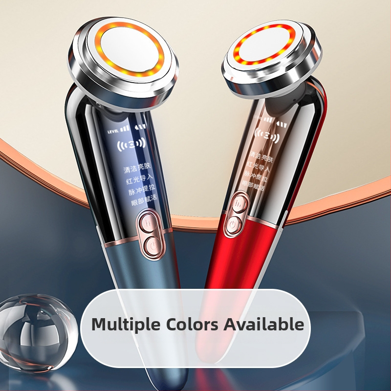 Veido masažuoklis su veido valymu ir odos atjauninimu; įmontuota baterija 500–800 mAh; nešiojamas dizainas.