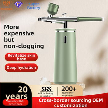 Rankinis deguonies įrenginys veidui — be adatos, aukšto slėgio nano hidratacijos purškimas, modelis QZYY-02, nešiojamas, IPX5 atsparumas vandeniui