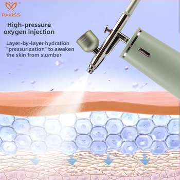 Rankinis deguonies įrenginys veidui — be adatos, aukšto slėgio nano hidratacijos purškimas, modelis QZYY-02, nešiojamas, IPX5 atsparumas vandeniui