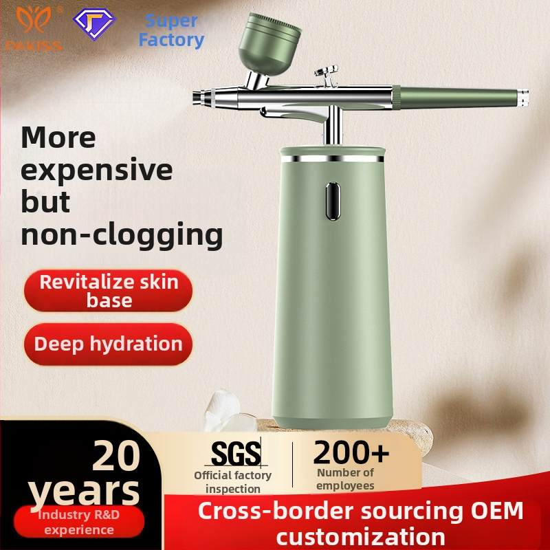 Rankinis deguonies įrenginys veidui — be adatos, aukšto slėgio nano hidratacijos purškimas, modelis QZYY-02, nešiojamas, IPX5 atsparumas vandeniui