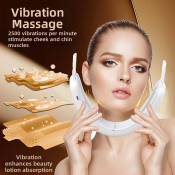 Näo vormimise seade EMS mikrovooluga, ultraheli ja värvilise valgusega, kaasaskantav, sisseehitatud 300–500 mAh aku