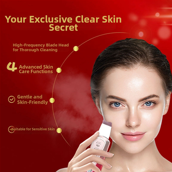 Ultrazvučni uređaj za čišćenje lica – prijenosni, baterija 500–800 mAh, IPX1 vodootporan, čišćenje i pomlađivanje kože, kućna upotreba