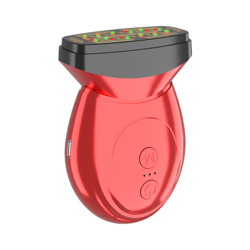 Uređaj za njegu vrata: kolagenosko zatezanje lica, ultrazvučno podizanje, anti-age i sužavanje kontura lica; čišćenje, masaža, posvjetljivanje i LED terapija; ugrađena baterija 1200-2000 mAh; prijenosno ručno uređaj