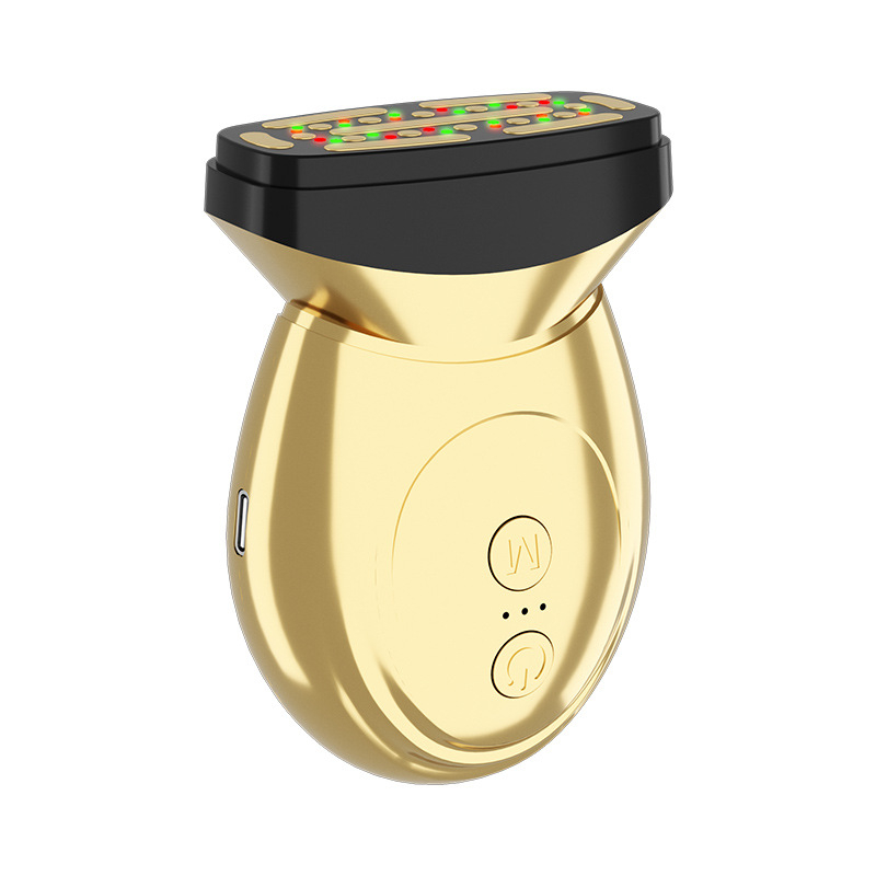 Uređaj za njegu vrata: kolagenosko zatezanje lica, ultrazvučno podizanje, anti-age i sužavanje kontura lica; čišćenje, masaža, posvjetljivanje i LED terapija; ugrađena baterija 1200-2000 mAh; prijenosno ručno uređaj