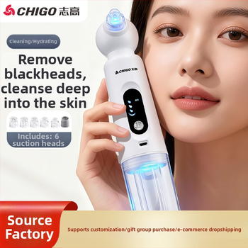 Chigo X20 vakuuminis porų valymo įrenginys su karštojo kompreso funkcija poroms atidaryti, 4 lygis