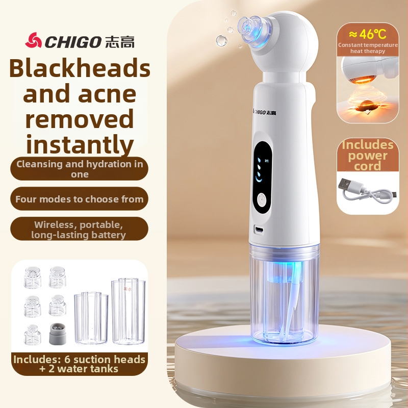 Chigo X20 vakuuminis porų valymo įrenginys su karštojo kompreso funkcija poroms atidaryti, 4 lygis