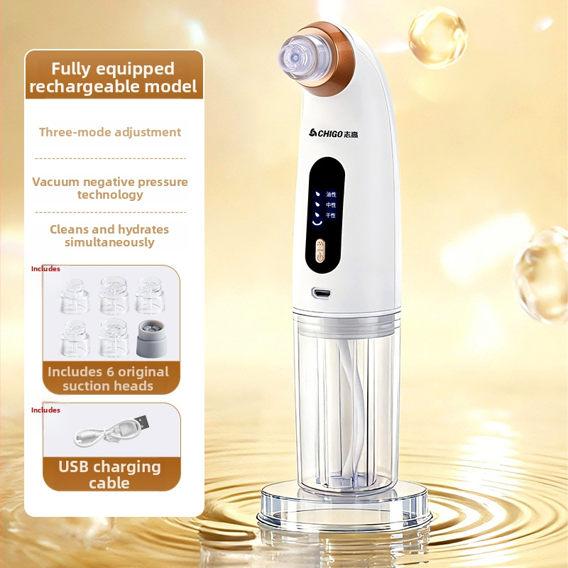 Chigo X20 vakuuminis porų valymo įrenginys su karštojo kompreso funkcija poroms atidaryti, 4 lygis