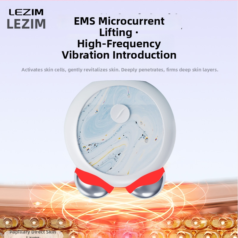 EMS mikroprúdový masážny prístroj na tvár s dvojitým valcom pre lifting a spevnenie, prenosné zariadenie na obnovenie pleti, vstavaná batéria 300–500 mAh, IPX3