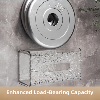 Seininei nosinių dėžutė su ledinio rašto dizainu, iš plastiko, vonios kambariui, lengvas prabangos stilius, daugiafunkcinė