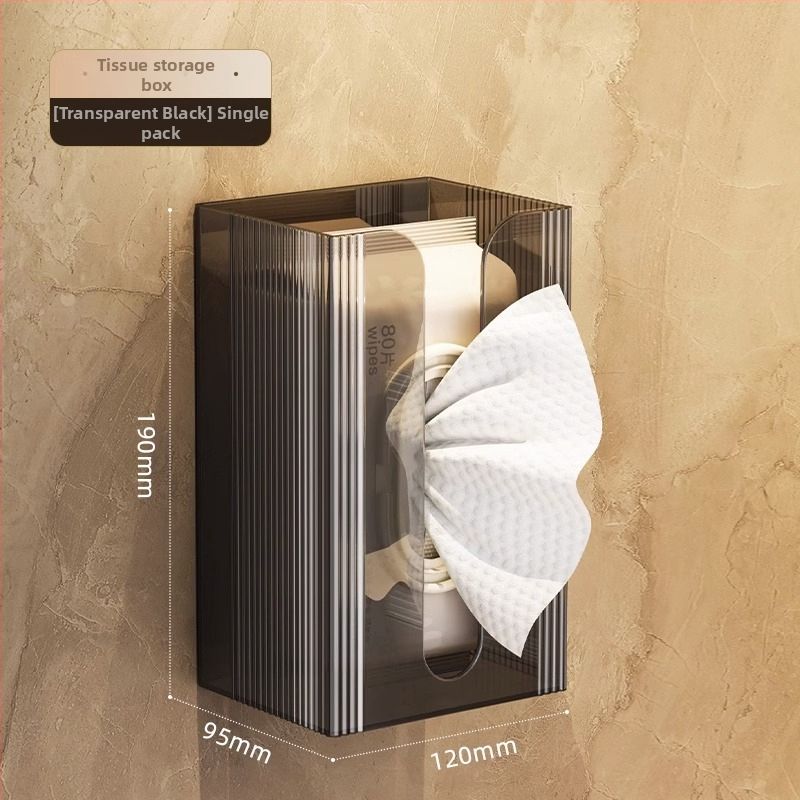 Sieninė servetėlių dėžutė, plastikinė, daugiafunkcinė, šiuolaikiškas minimalistinis dizainas