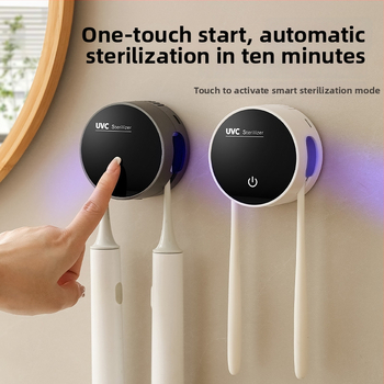 Kompaktne nutikas hambaharja sterilisaator USB toiteallikaga, puutetundlik juhtimine, UV steriliseerimine, 10–60 min tsükkel, mudel RA-983