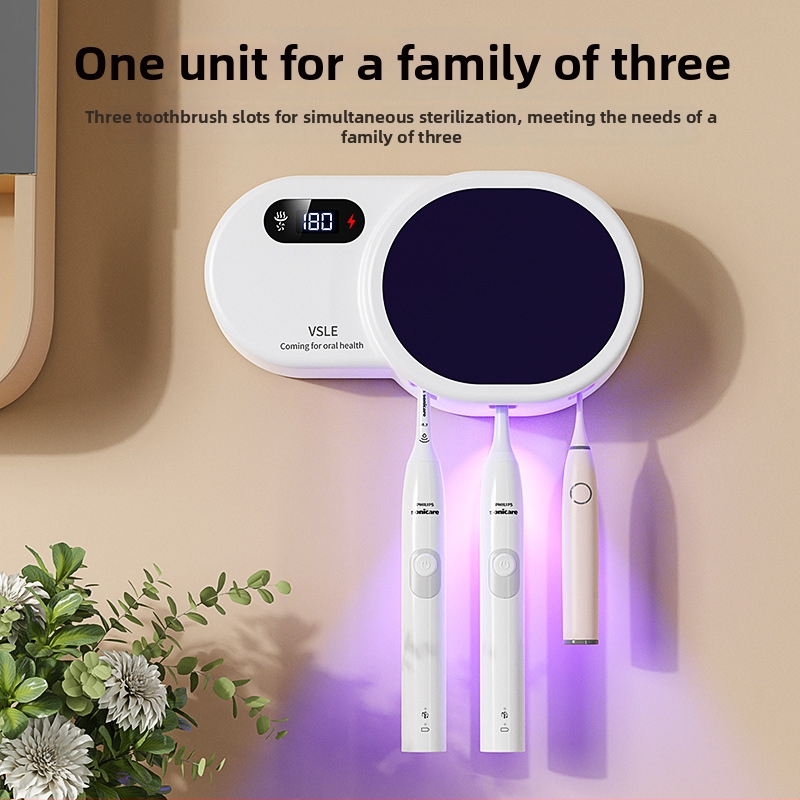 Harjaotsakute steriliseerija ja kuivati, UV steriliseerimine, 99,9% tõhusus, 180 s tsükkel, seinale paigaldatav, 5W