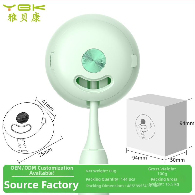 Dantų šepetėlių sterilizatorius, sieninis tvirtinimas, USB įkrovimas, UVC sterilizavimas, 2 minučių ciklas, ABS