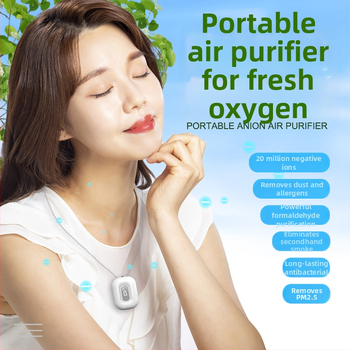 Norbik nešiojamas kaklo oro valytuvas – neigiamų jonų, dezinfekcija ir sterilizacija, kvapų šalinimas, žiedadulkių pašalinimas, tylus veikimas