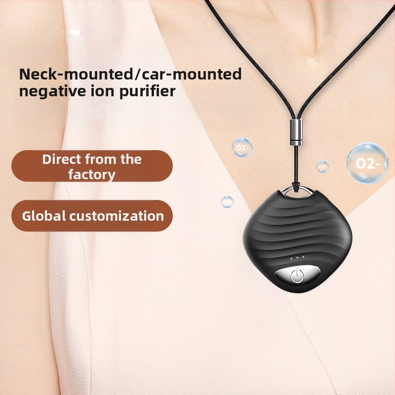 Norbik nešiojamas kaklo oro valytuvas – neigiamų jonų, dezinfekcija ir sterilizacija, kvapų šalinimas, žiedadulkių pašalinimas, tylus veikimas