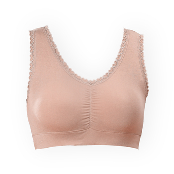 Modalinė liemenėlė moterims, be vielos, vest stiliaus, 3/4 kaušelis, vidutiniškai formuotas kaušelis, dvigubos petnešėlės