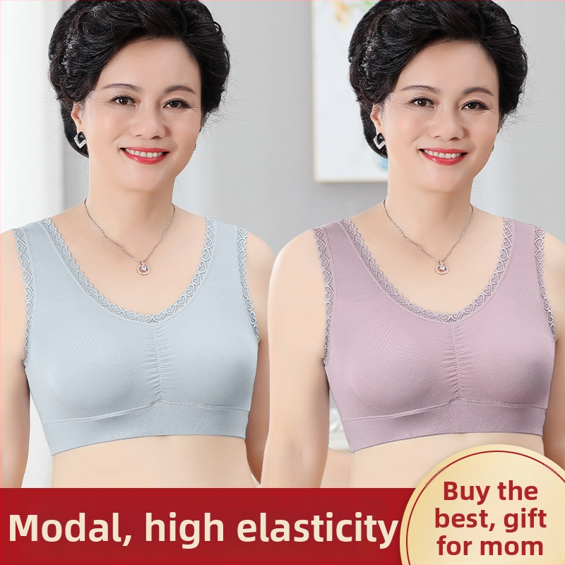 Modalinė liemenėlė moterims, be vielos, vest stiliaus, 3/4 kaušelis, vidutiniškai formuotas kaušelis, dvigubos petnešėlės