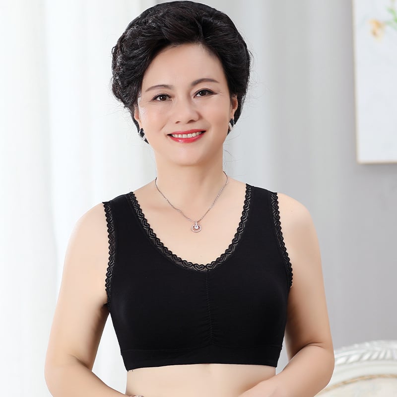 Modalinė liemenėlė moterims, be vielos, vest stiliaus, 3/4 kaušelis, vidutiniškai formuotas kaušelis, dvigubos petnešėlės