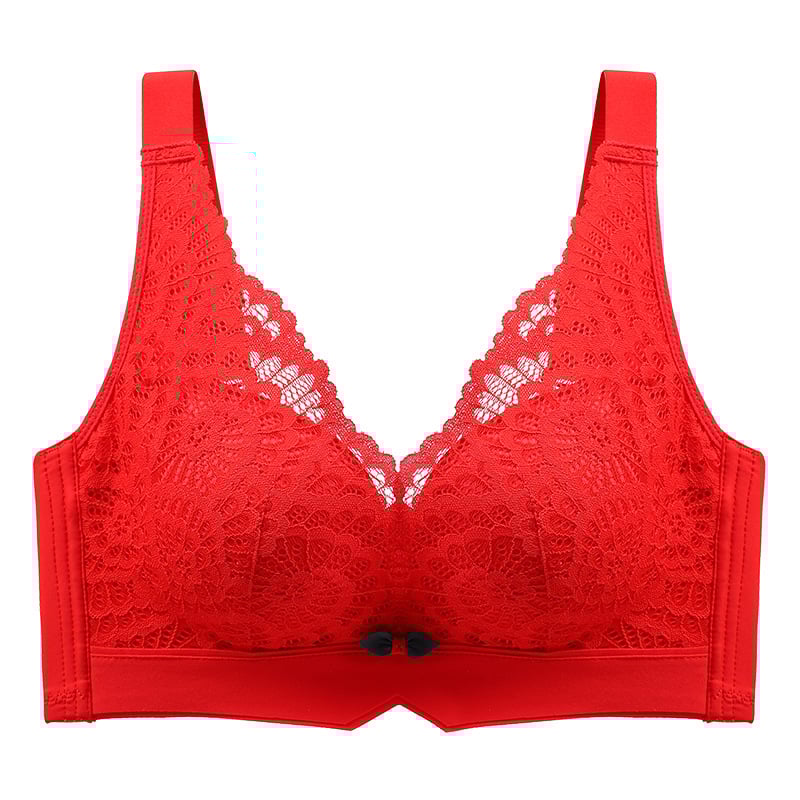 Nėrinių latekso liemenėlė be vielos, reguliuojamos petnešėlės, 3/4 puodelis, kvėpuojanti