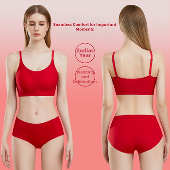 Õmblusteta traadita rinnahoidja komplekt putuvormidega kaussidega, hingav, Push-Up