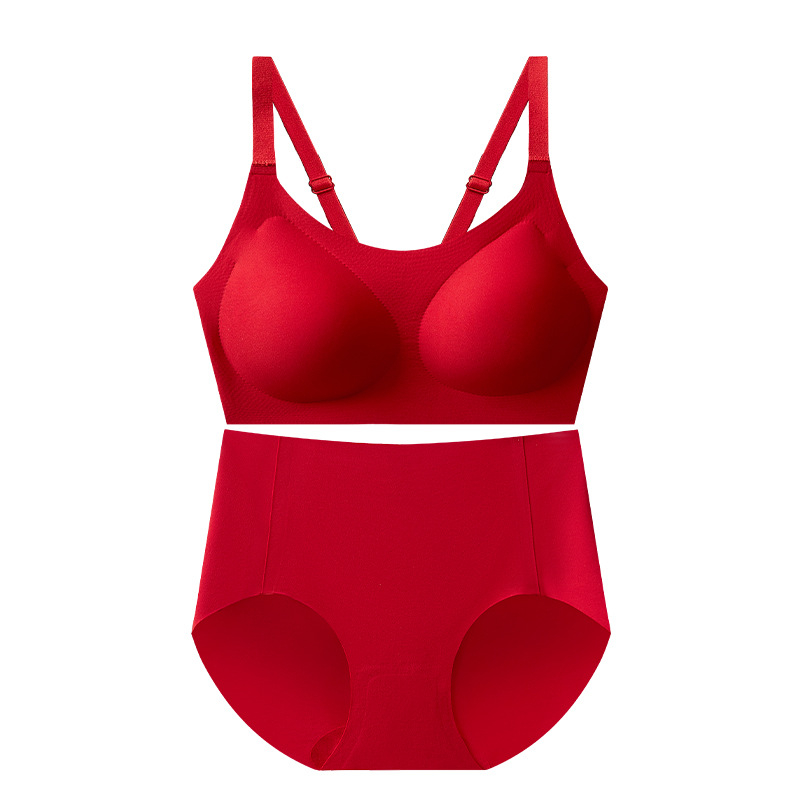 Õmblusteta traadita rinnahoidja komplekt putuvormidega kaussidega, hingav, Push-Up