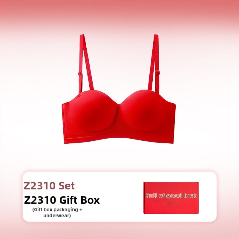 Moterų nailoninis Push-Up bešveidžio liemenėlės rinkinys su nuimamomis petnešėlėmis ir nugaros užtrauktuku su keturių eilių kabliukais (Nailonas; Push-Up; Bešveidinis; Nuimamos petnešėlės; Nugaros užtrauktukas)