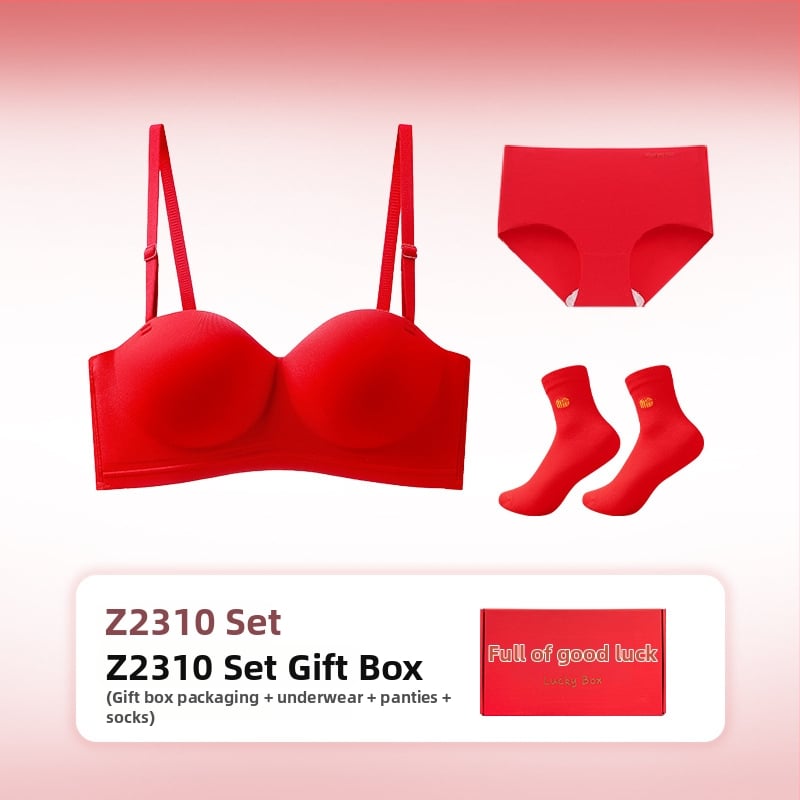 Moterų nailoninis Push-Up bešveidžio liemenėlės rinkinys su nuimamomis petnešėlėmis ir nugaros užtrauktuku su keturių eilių kabliukais (Nailonas; Push-Up; Bešveidinis; Nuimamos petnešėlės; Nugaros užtrauktukas)