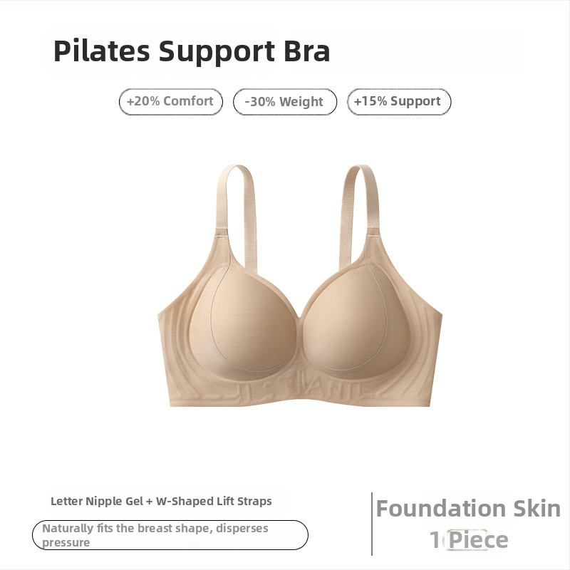 Push-Up bešuvė liemenėlė moterims, 3/4 taurė, plonos formuotos taurės, be vielos, kvėpuojanti, patogi