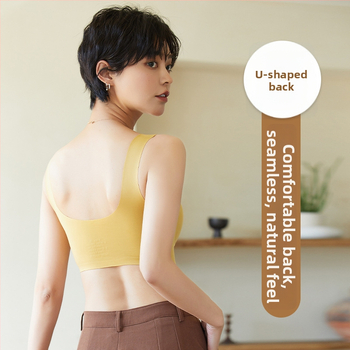 Be vielos, be siūlių, su formuotais puodeliais, vest stiliaus liemenėlė, su fiksuotais dvigubais peties dirželiais, nailonas/elastanas