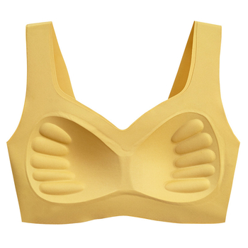 Be vielos, be siūlių, su formuotais puodeliais, vest stiliaus liemenėlė, su fiksuotais dvigubais peties dirželiais, nailonas/elastanas