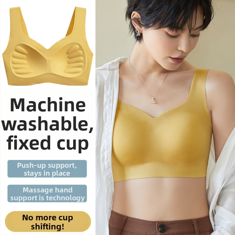 Be vielos, be siūlių, su formuotais puodeliais, vest stiliaus liemenėlė, su fiksuotais dvigubais peties dirželiais, nailonas/elastanas